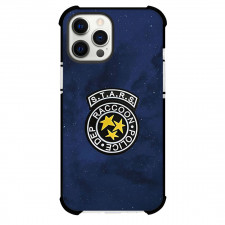 Resident Evil Phone Case For iPhone Samsung Galaxy Pixel OnePlus Vivo Xiaomi Asus Sony Motorola Nokia - Resident Evil STARS Racoon Police DEP Logo On Blue Background