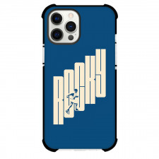 Rocky Phone Case For iPhone Samsung Galaxy Pixel OnePlus Vivo Xiaomi Asus Sony Motorola Nokia - Rocky Balboa Stairs Training On Blue Background