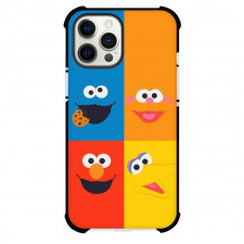Sesame Street Phone Case For iPhone Samsung Galaxy Pixel OnePlus Vivo Xiaomi Asus Sony Motorola Nokia - Sesame Street Characters Avatar On Colorful Background