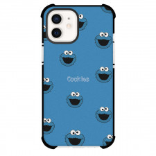Sesame Street Cookie Monster Phone Case For iPhone Samsung Galaxy Pixel OnePlus Vivo Xiaomi Asus Sony Motorola Nokia - Sesame Street Cookie Monster Cute Avatar On Blue Background