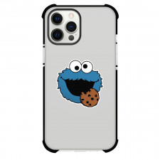 Sesame Street Cookie Monster Phone Case For iPhone Samsung Galaxy Pixel OnePlus Vivo Xiaomi Asus Sony Motorola Nokia - Sesame Street Cookie Monster Eating Cookie Sticker