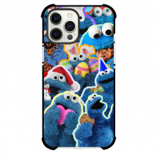 Sesame Street Cookie Monster Phone Case For iPhone Samsung Galaxy Pixel OnePlus Vivo Xiaomi Asus Sony Motorola Nokia - Sesame Street Cookie Monster Mania Style