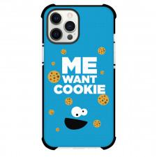 Sesame Street Cookie Monster Phone Case For iPhone Samsung Galaxy Pixel OnePlus Vivo Xiaomi Asus Sony Motorola Nokia - Sesame Street Cookie Monster Me Want Cookie Poster