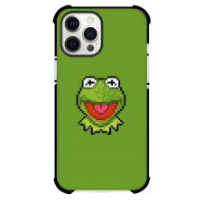 Sesame Street Kermit The Frog Phone Case For iPhone Samsung Galaxy Pixel OnePlus Vivo Xiaomi Asus Sony Motorola Nokia - Sesame Street Kermit Avatar Pixel Art On Green Background