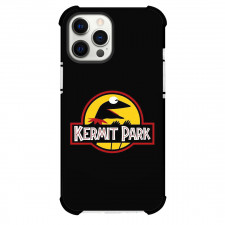 Sesame Street Kermit The Frog Phone Case For iPhone Samsung Galaxy Pixel OnePlus Vivo Xiaomi Asus Sony Motorola Nokia - Sesame Street Kermit Park Logo On Black Background
