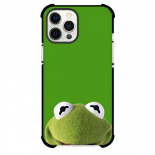 Sesame Street Kermit The Frog Phone Case For iPhone Samsung Galaxy Pixel OnePlus Vivo Xiaomi Asus Sony Motorola Nokia - Sesame Street Kermit The Frog Peeping On Green Background
