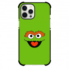 Sesame Street Oscar The Grouch Phone Case For iPhone Samsung Galaxy Pixel OnePlus Vivo Xiaomi Asus Sony Motorola Nokia - Sesame Street Oscar The Grouch Avatar On Green Background