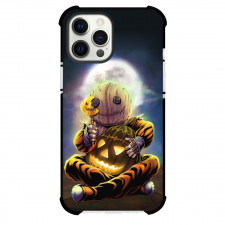 Sam Trick 'r Treat Phone Case For iPhone Samsung Galaxy Pixel OnePlus Vivo Xiaomi Asus Sony Motorola Nokia - Sam Hugging Jack-o-lantern Illustration