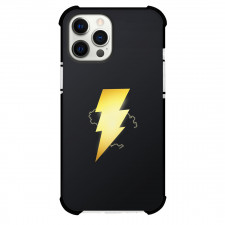 Shazam Phone Case For iPhone Samsung Galaxy Pixel OnePlus Vivo Xiaomi Asus Sony Motorola Nokia - Shazam Thunder Icon On Black Background