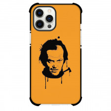 The Shining Phone Case For iPhone Samsung Galaxy Pixel OnePlus Vivo Xiaomi Asus Sony Motorola Nokia - The Shining Jack Nicholson Black Portrait Illustration On Orange