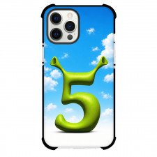 Shrek 5 Phone Case For iPhone Samsung Galaxy Pixel OnePlus Vivo Xiaomi Asus Sony Motorola Nokia - Shrek 5 Green Number Logo On Sky Background