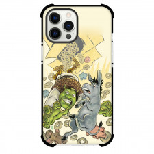 Shrek Phone Case For iPhone Samsung Galaxy Pixel OnePlus Vivo Xiaomi Asus Sony Motorola Nokia - Shrek and Shocked Donkey Illustration