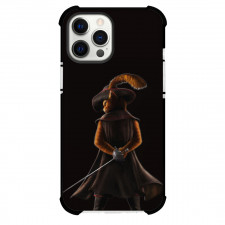 Shrek Puss In Boots Phone Case For iPhone Samsung Galaxy Pixel OnePlus Vivo Xiaomi Asus Sony Motorola Nokia - Puss In Boots Back Portrait Black Background