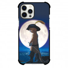 Shrek Puss In Boots Phone Case For iPhone Samsung Galaxy Pixel OnePlus Vivo Xiaomi Asus Sony Motorola Nokia - Puss In Boots With Sword Moon Background