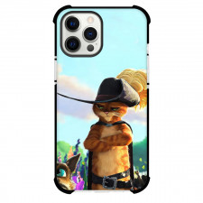 Shrek Puss In Boots Phone Case For iPhone Samsung Galaxy Pixel OnePlus Vivo Xiaomi Asus Sony Motorola Nokia - Puss in Boots Upset Portrait Sky Background
