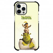 Shrek Phone Case For iPhone Samsung Galaxy Pixel OnePlus Vivo Xiaomi Asus Sony Motorola Nokia - Puss Donkey and Shrek Smiling Portrait