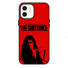 The Substance Phone Case For iPhone Samsung Galaxy Pixel OnePlus Vivo Xiaomi Asus Sony Motorola Nokia - The Substance Silhouette Red Background Poster