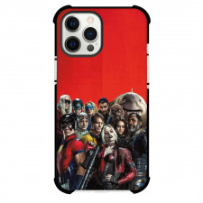 Suicide Squad Phone Case For iPhone Samsung Galaxy Pixel OnePlus Vivo Xiaomi Asus Sony Motorola Nokia - Suicide Squad Character On Red Background