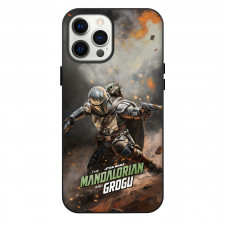 Star Wars The Mandalorian And Grogu Phone Case For iPhone Samsung Galaxy Pixel OnePlus Vivo Xiaomi Asus Sony Motorola Nokia - Star Wars The Mandalorian And Grogu Attack War Fierce Series Poster