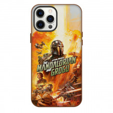 Star Wars The Mandalorian And Grogu Phone Case For iPhone Samsung Galaxy Pixel OnePlus Vivo Xiaomi Asus Sony Motorola Nokia - Star Wars The Mandalorian And Grogu Characters War Explosion Series Poster