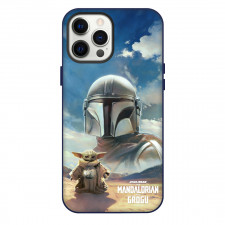 Star Wars The Mandalorian And Grogu Phone Case For iPhone Samsung Galaxy Pixel OnePlus Vivo Xiaomi Asus Sony Motorola Nokia - Star Wars The Mandalorian And Grogu Desert Standing Fierce Series Poster