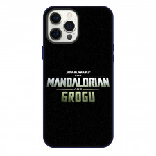 Star Wars The Mandalorian And Grogu Phone Case For iPhone Samsung Galaxy Pixel OnePlus Vivo Xiaomi Asus Sony Motorola Nokia - Star Wars The Mandalorian And Grogu Series Logo Wordmark In Space Background