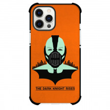 The Dark Knight Phone Case For iPhone Samsung Galaxy Pixel OnePlus Vivo Xiaomi Asus Sony Motorola Nokia - The Dark Knight Rises Illustration Art On Orange Background