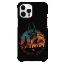 The Lord Of The Rings Phone Case For iPhone Samsung Galaxy Pixel OnePlus Vivo Xiaomi Asus Sony Motorola Nokia - The Lord Of The Rings Middle Earth Illustration Art On Black Background