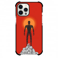 The Terminator Phone Case For iPhone Samsung Galaxy Pixel OnePlus Vivo Xiaomi Asus Sony Motorola Nokia - The Terminator Minimalist Art Sunset Red Background