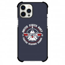 Top Gun Phone Case For iPhone Samsung Galaxy Pixel OnePlus Vivo Xiaomi Asus Sony Motorola Nokia - Top Gun US Fighter Weapons School Poster On Purpcle Background