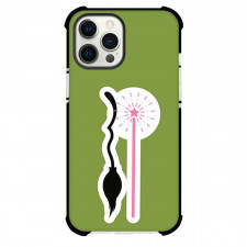 Wicked Phone Case For iPhone Samsung Galaxy Pixel OnePlus Vivo Xiaomi Asus Sony Motorola Nokia - Wicked Broom and Magic Wand Sticker Art Green Background