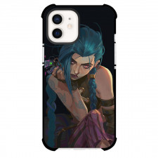 Arcane Jinx Phone Case For iPhone Samsung Galaxy Pixel OnePlus Vivo Xiaomi Asus Sony Motorola Nokia - Arcane Jinx Sitting Illustration Art