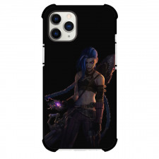 Arcane Jinx Phone Case For iPhone Samsung Galaxy Pixel OnePlus Vivo Xiaomi Asus Sony Motorola Nokia - Arcane Jinx Standing On Black Background