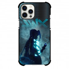 Arcane Jinx Phone Case For iPhone Samsung Galaxy Pixel OnePlus Vivo Xiaomi Asus Sony Motorola Nokia - Arcane Jinx Standing Back Tattoo Glow Poster