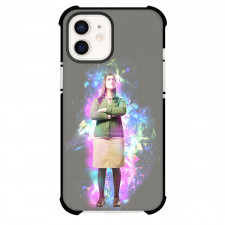 The Big Bang Theory Phone Case For iPhone Samsung Galaxy Pixel OnePlus Vivo Xiaomi Asus Sony Motorola Nokia - Amy Farrah Fowler Neon Effect On Gray Background Poster