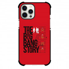 The Big Bang Theory Phone Case For iPhone Samsung Galaxy Pixel OnePlus Vivo Xiaomi Asus Sony Motorola Nokia - The Big Bang Theory Elevator Illustration Red Background