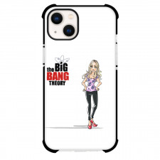 The Big Bang Theory Phone Case For iPhone Samsung Galaxy Pixel OnePlus Vivo Xiaomi Asus Sony Motorola Nokia - Penny Standing Cartoon Art On White Background
