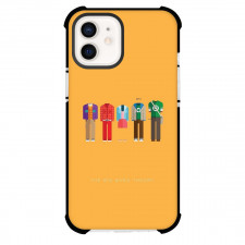 The Big Bang Theory Phone Case For iPhone Samsung Galaxy Pixel OnePlus Vivo Xiaomi Asus Sony Motorola Nokia - The Big Bang Theory Costumes On Orange Background