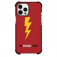 The Big Bang Theory Phone Case For iPhone Samsung Galaxy Pixel OnePlus Vivo Xiaomi Asus Sony Motorola Nokia - The Big Bang Theory Yellow Thunder Icon On Red Background