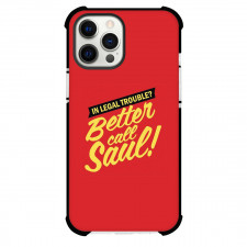 Better Call Saul Phone Case For iPhone Samsung Galaxy Pixel OnePlus Vivo Xiaomi Asus Sony Motorola Nokia - Better Call Saul Logo On Red Background