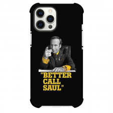 Better Call Saul Phone Case For iPhone Samsung Galaxy Pixel OnePlus Vivo Xiaomi Asus Sony Motorola Nokia - Saul Goodman Grayscale Picture On Black Background