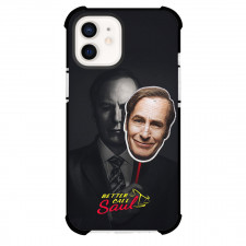 Better Call Saul Phone Case For iPhone Samsung Galaxy Pixel OnePlus Vivo Xiaomi Asus Sony Motorola Nokia - Saul Goodman Grayscale Portrait With Funny Avatar