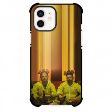 Breaking Bad Phone Case For iPhone Samsung Galaxy Pixel OnePlus Vivo Xiaomi Asus Sony Motorola Nokia - Breaking Bad Walter And Jesse Sitting On Yellow Stripe Background