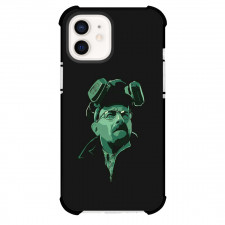 Breaking Bad Phone Case For iPhone Samsung Galaxy Pixel OnePlus Vivo Xiaomi Asus Sony Motorola Nokia - Walter White As Heisenberg Green Vector Art On Black Background