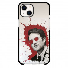 Daredevil Phone Case For iPhone Samsung Galaxy Pixel OnePlus Vivo Xiaomi Asus Sony Motorola Nokia - Matt Murdock Grayscale Portrait On Red Splash Background