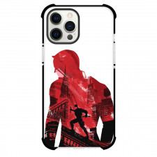 Daredevil Phone Case For iPhone Samsung Galaxy Pixel OnePlus Vivo Xiaomi Asus Sony Motorola Nokia - Daredevil White Red Transparent Abstract Poster