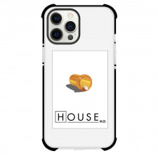 House Phone Case For iPhone Samsung Galaxy Pixel OnePlus Vivo Xiaomi Asus Sony Motorola Nokia - House Vial With Pills Illustration Art On White Background