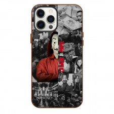 Money Heist La casa de papel Phone Case For iPhone Samsung Galaxy Pixel OnePlus Vivo Xiaomi Asus Sony Motorola Nokia - Mask Portrait Grayscale Collage