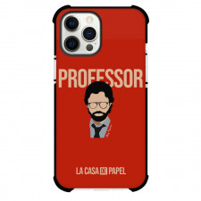 Money Heist La casa de papel Professor Phone Case For iPhone Samsung Galaxy Pixel OnePlus Vivo Xiaomi Asus Sony Motorola Nokia - Professor Portrait Series Vector Art In Red Background