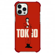 Money Heist La casa de papel Tokyo Phone Case For iPhone Samsung Galaxy Pixel OnePlus Vivo Xiaomi Asus Sony Motorola Nokia - Tokyo Portrait Digital Art In Red Background